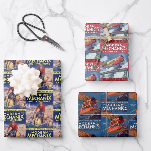 Hoesjes van het  Inventions Magazine Inpakpapier Vel (Voorkant)