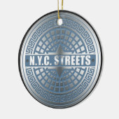 Hoesjes van mangaten NYC Keramisch Ornament (Links)