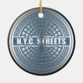 Hoesjes van mangaten NYC Keramisch Ornament (Achterkant)