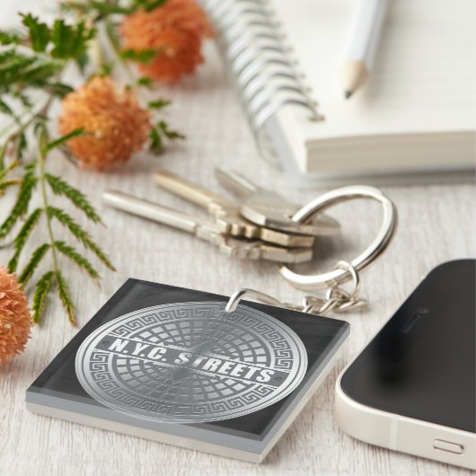 Hoesjes van mangaten NYC Sleutelhanger (Voorkant Rechts)