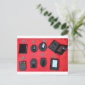 Hoesjes voor de houder van het toegangspasje, badg briefkaart (Staand voorkant)