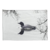 hoesjes Zwarte en witte ballon op een meer Kussensloop (Achterkant-Rechts)