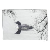 hoesjes Zwarte en witte ballon op een meer Kussensloop (Voorkant-Links)