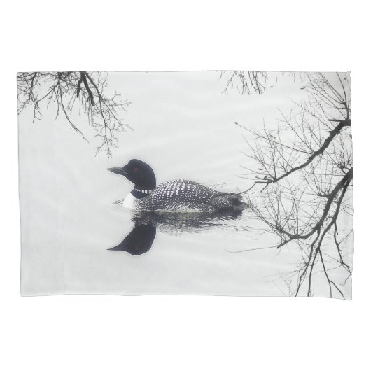 hoesjes Zwarte en witte ballon op een meer Kussensloop (Voorkant-Links)