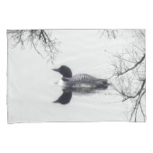 hoesjes Zwarte en witte ballon op een meer Kussensloop (Voorkant-Rechts)