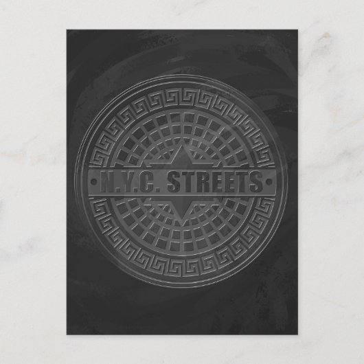 Hoesjes zwarte marmer briefkaart (Voorkant)