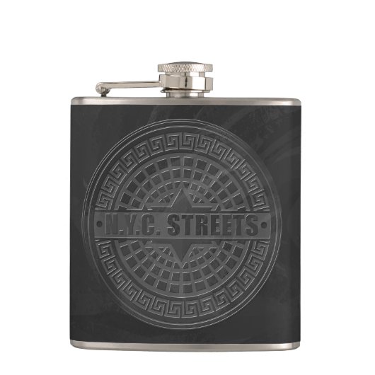 Hoesjes zwarte marmer heupfles (Voorkant)