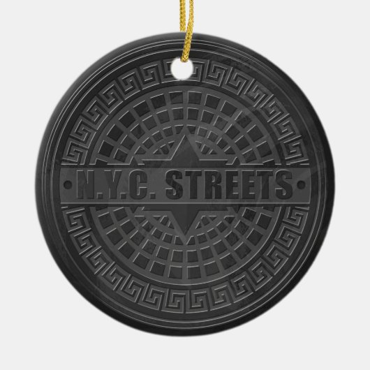 Hoesjes zwarte marmer keramisch ornament (Voorkant)