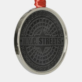 Hoesjes zwarte marmer metalen ornament (Rechts)