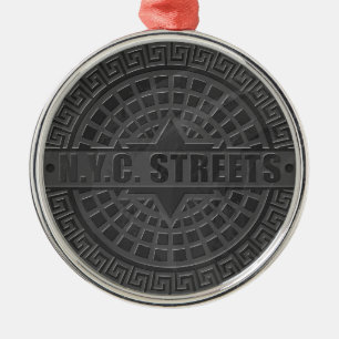 Hoesjes zwarte marmer metalen ornament