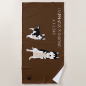 Hoesse strandhanddoek. strandlaken (Voorkant)