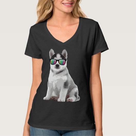 Hoesse zonnebril Honden T-shirt (Voorkant)