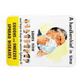 Hoest en niezen verspreiden ziekten magneet (Horizontaal)