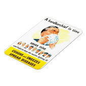 Hoest en niezen verspreiden ziekten magneet (Linkerzijde)