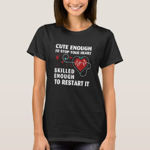 Hoest genoeg om uw hart te stoppen, voldoende ziek t-shirt