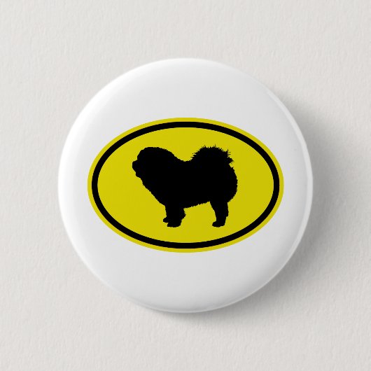 Hoest hoest ronde button 5,7 cm (Voorkant)