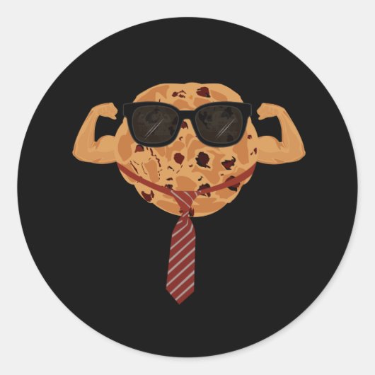 Hoest koekje - Koel Ronde Sticker (Voorkant)