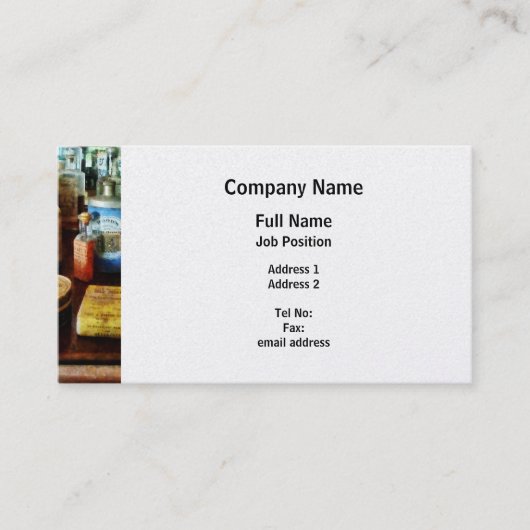 Hoest Remedies en Tooth Powder - Platinum Visitekaartje (Voorkant)