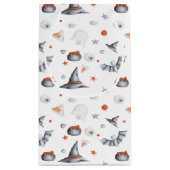 Hoesten en vleermuizen Halloween-patroon Klein Cadeauzakje (Achterkant)