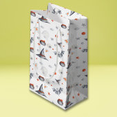Hoesten en vleermuizen Halloween-patroon Klein Cadeauzakje