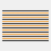 Hoesten en vleermuizen Oranje Halloween Inpakpapier Vel (Voorkant 2)