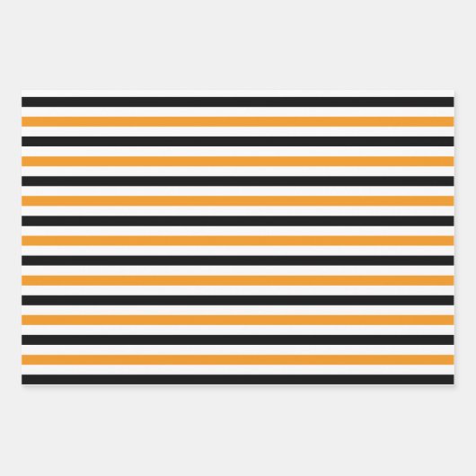 Hoesten en vleermuizen Oranje Halloween Inpakpapier Vel (Voorkant 2)