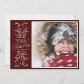 Hoesten van de feestelijke feestdag met vreugde kaart (Voorkant)