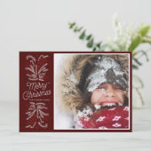 Hoesten van de feestelijke feestdag met vreugde kaart (Staand voorkant)