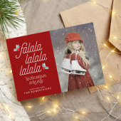 Hoesten van Holly Festive Kerstmis Feestdagenkaart