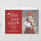 Hoesten van Holly Festive Kerstmis Feestdagenkaart (Voorkant)