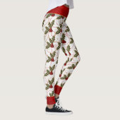 Hoesten van Holly met Red en Gold Stylish Leggings (Rechts)