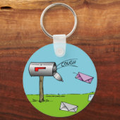 Hoestende brievenbus sleutelhanger (Voorkant)