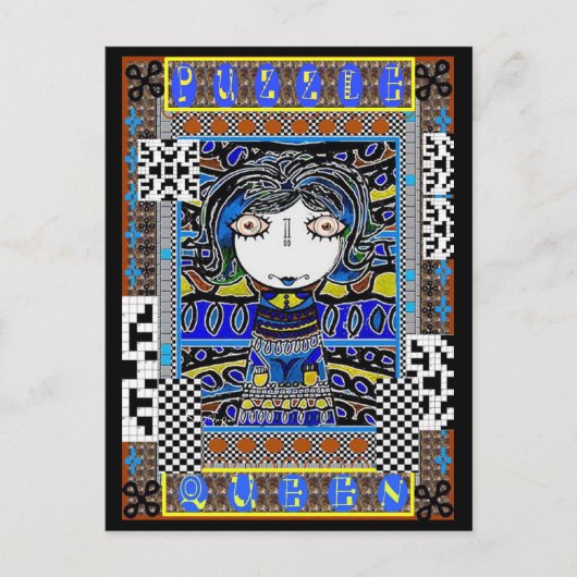 HOESTER BESSIE METT COLLECTIBLE ART BRIEFKAART (Voorkant)