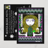 HOESTER BESSIE METT COLLECTIBLE ART BRIEFKAART (Voorkant / Achterkant)