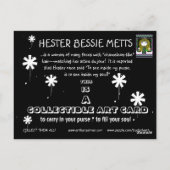 HOESTER BESSIE METT COLLECTIBLE ART BRIEFKAART (Achterkant)