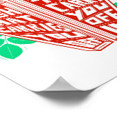 Hoestkist Rozen Kleur Kunst Poster (Hoek)