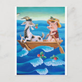 "Hoeveel aardbeien groeien er in het zee?" Briefkaart (Voorkant)