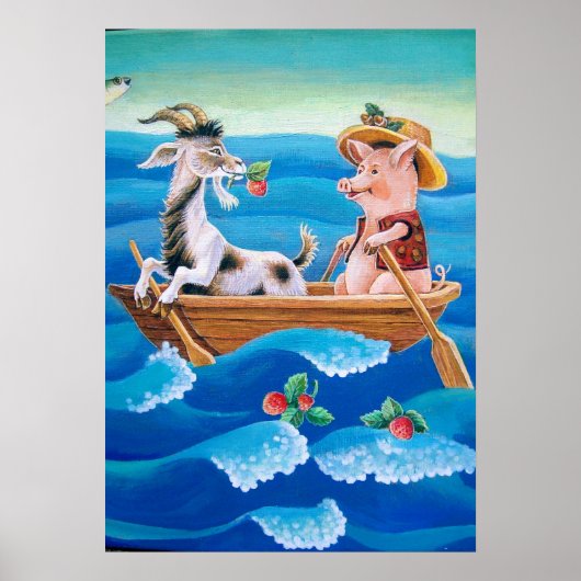 "Hoeveel aardbeien groeien er in het zee?" Poster (Voorkant)