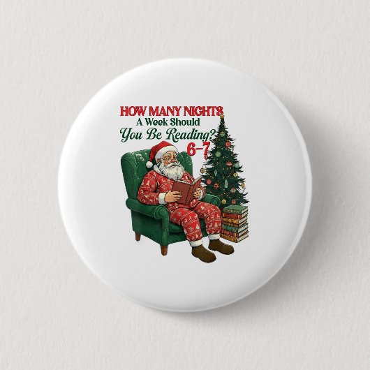 Hoeveel Avonden Per Week Moet Je 67 Ch Lezen Ronde Button 5,7 Cm (Voorkant)