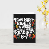 Hoeveel Avonden Per Week Moet Je 67 Me Lezen Kaart (Gele Bloem)