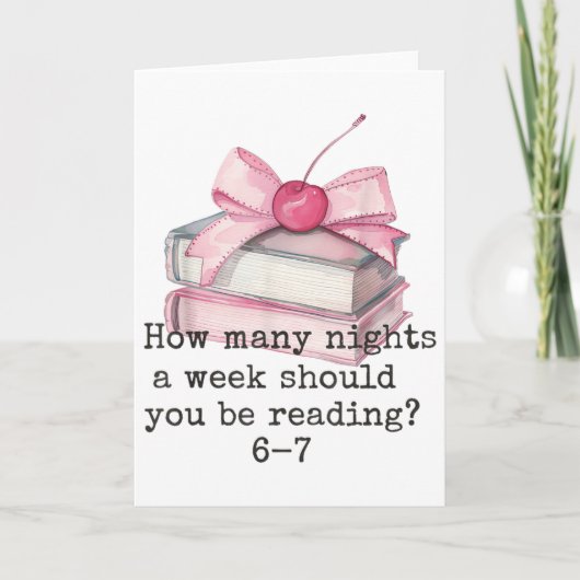 Hoeveel Avonden Per Week Moet Je 67 Meme Lezen Kaart (Voorkant)