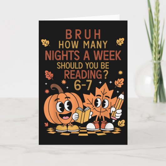 Hoeveel Avonden Per Week Moet Je 67 Te Lezen Kaart (Voorkant)