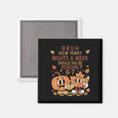 Hoeveel avonden per week moet je 67 Te lezen Magneet (Voorkant / Achterkant)