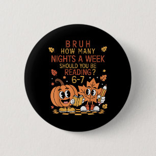 Hoeveel avonden per week moet je 67 Te lezen Ronde Button 5,7 Cm