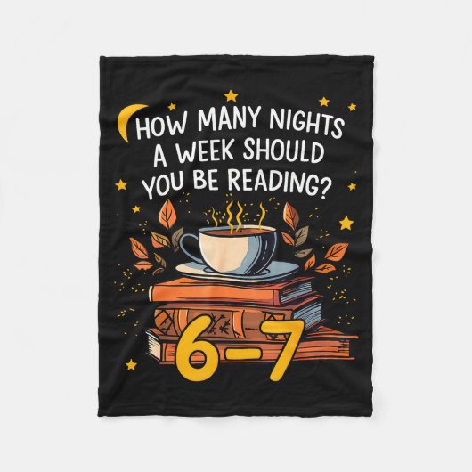 Hoeveel Avonden Per Week Moet Je 6 7 L Lezen Fleece Deken (Voorkant)
