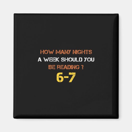 Hoeveel avonden per week moet je 6 7 lezen magneet (Voorkant)