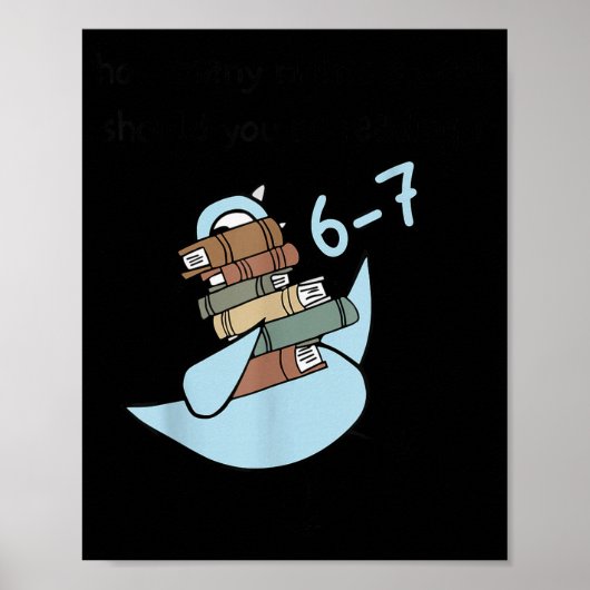Hoeveel avonden per week moet je 6-7 lezen S Poster (Voorkant)