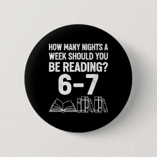 Hoeveel avonden per week moet je 6 7 M lezen Ronde Button 5,7 Cm