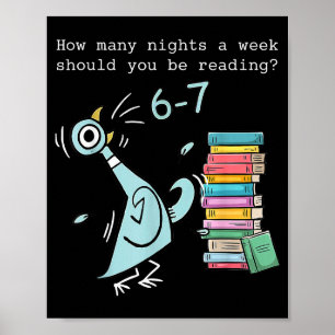 Hoeveel avonden per week moet je 6–7 T lezen Poster