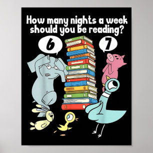 Hoeveel avonden per week moet je 6-7 T lezen Poster